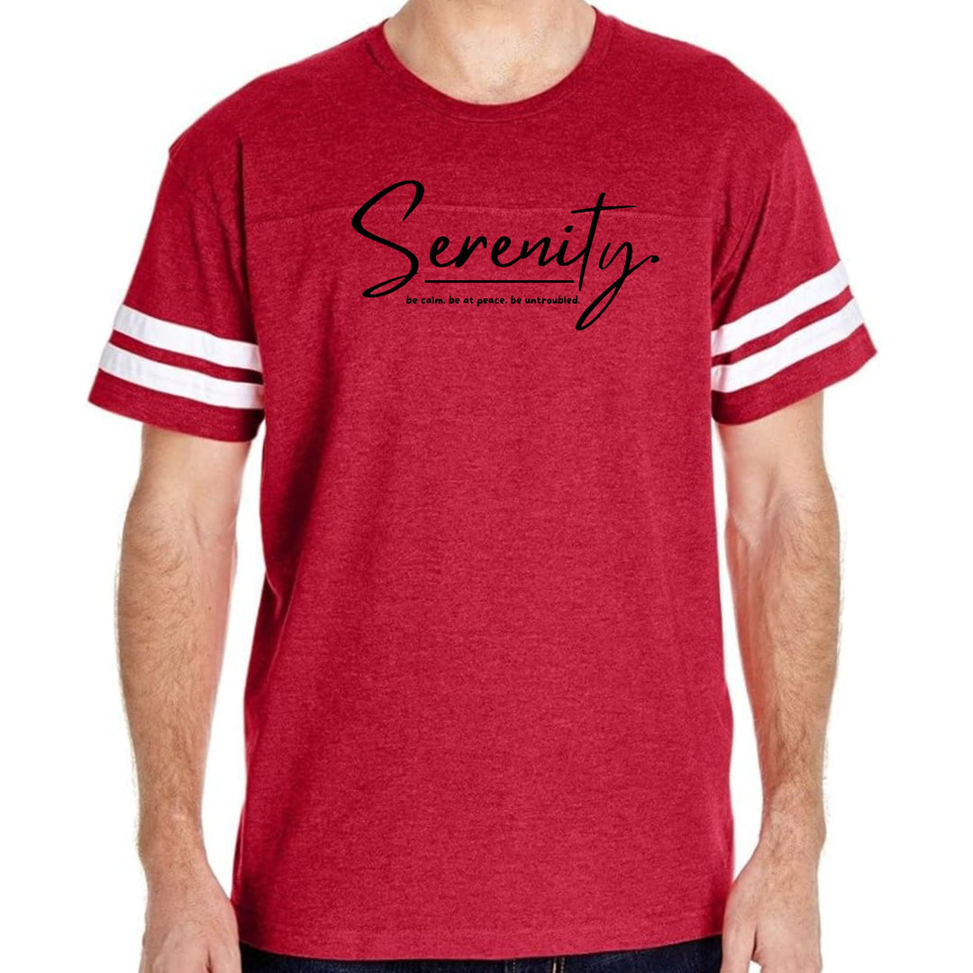 Mens Vintage Sport Graphic T-shirt Serenity - be Calm be at Peace