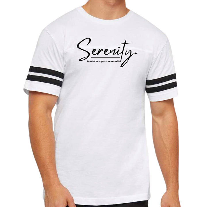 Mens Vintage Sport Graphic T-shirt Serenity - be Calm be at Peace