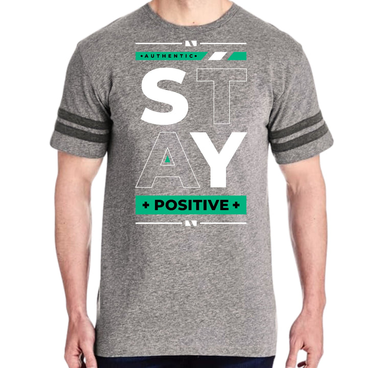 Mens Vintage Sport Graphic T-shirt Stay Positive - Mens | T-Shirts | Vintage