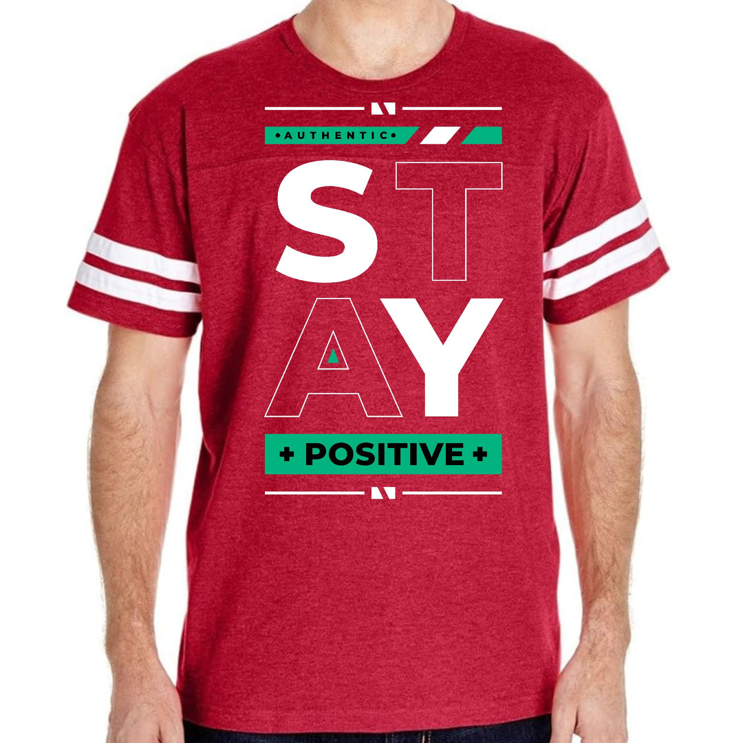 Mens Vintage Sport Graphic T-shirt Stay Positive - Mens | T-Shirts | Vintage