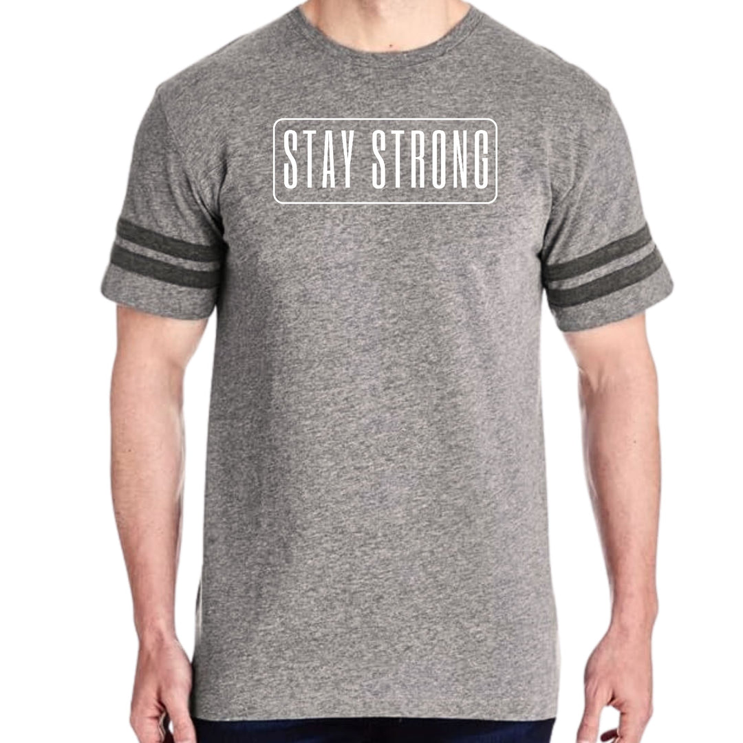 Mens Vintage Sport Graphic T-shirt Stay Strong Print - Mens/T-Shirts/Vintage