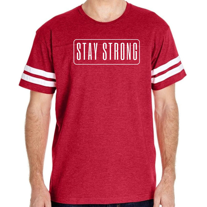 Mens Vintage Sport Graphic T-shirt Stay Strong Print - Mens/T-Shirts/Vintage