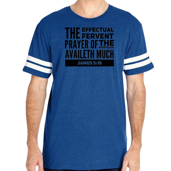 Mens Vintage Sport Graphic T-shirt The Effectual Fervent Prayer Print - Mens