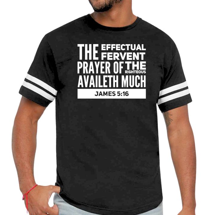 Mens Vintage Sport Graphic T-shirt the Effectual Fervent Prayer