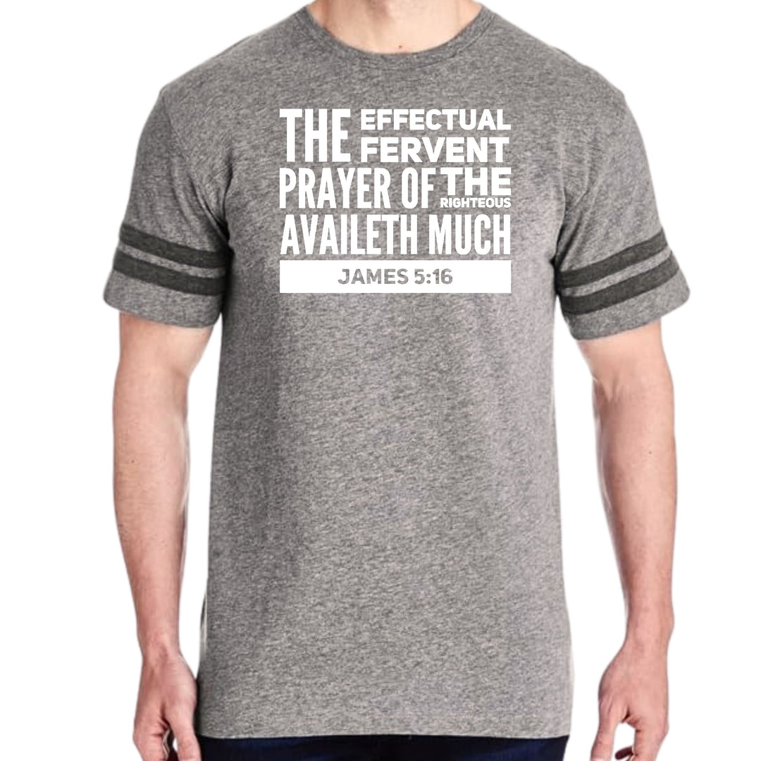 Mens Vintage Sport Graphic T-shirt the Effectual Fervent Prayer