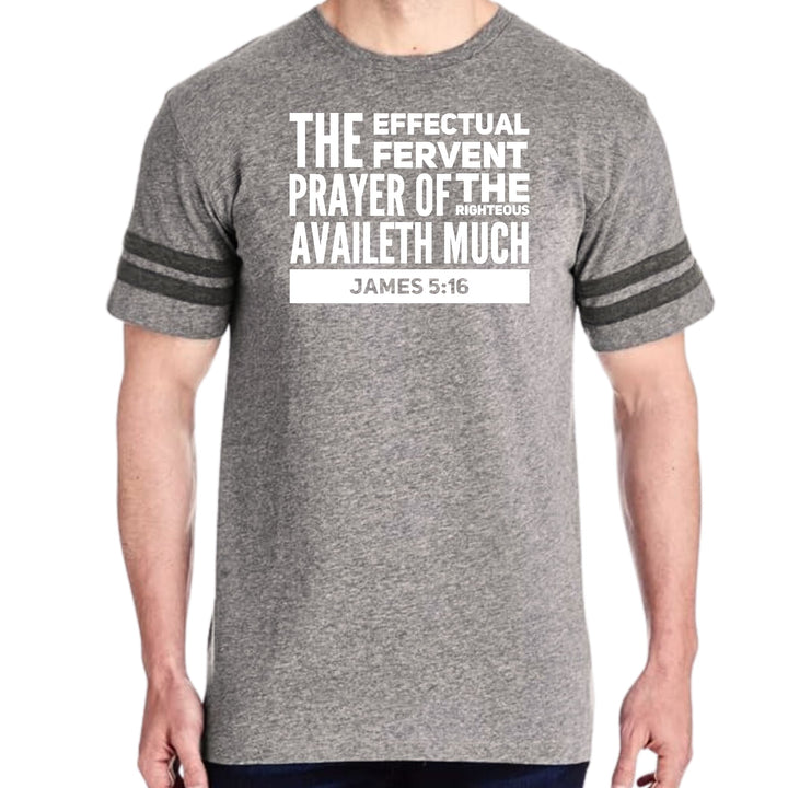 Mens Vintage Sport Graphic T-shirt the Effectual Fervent Prayer