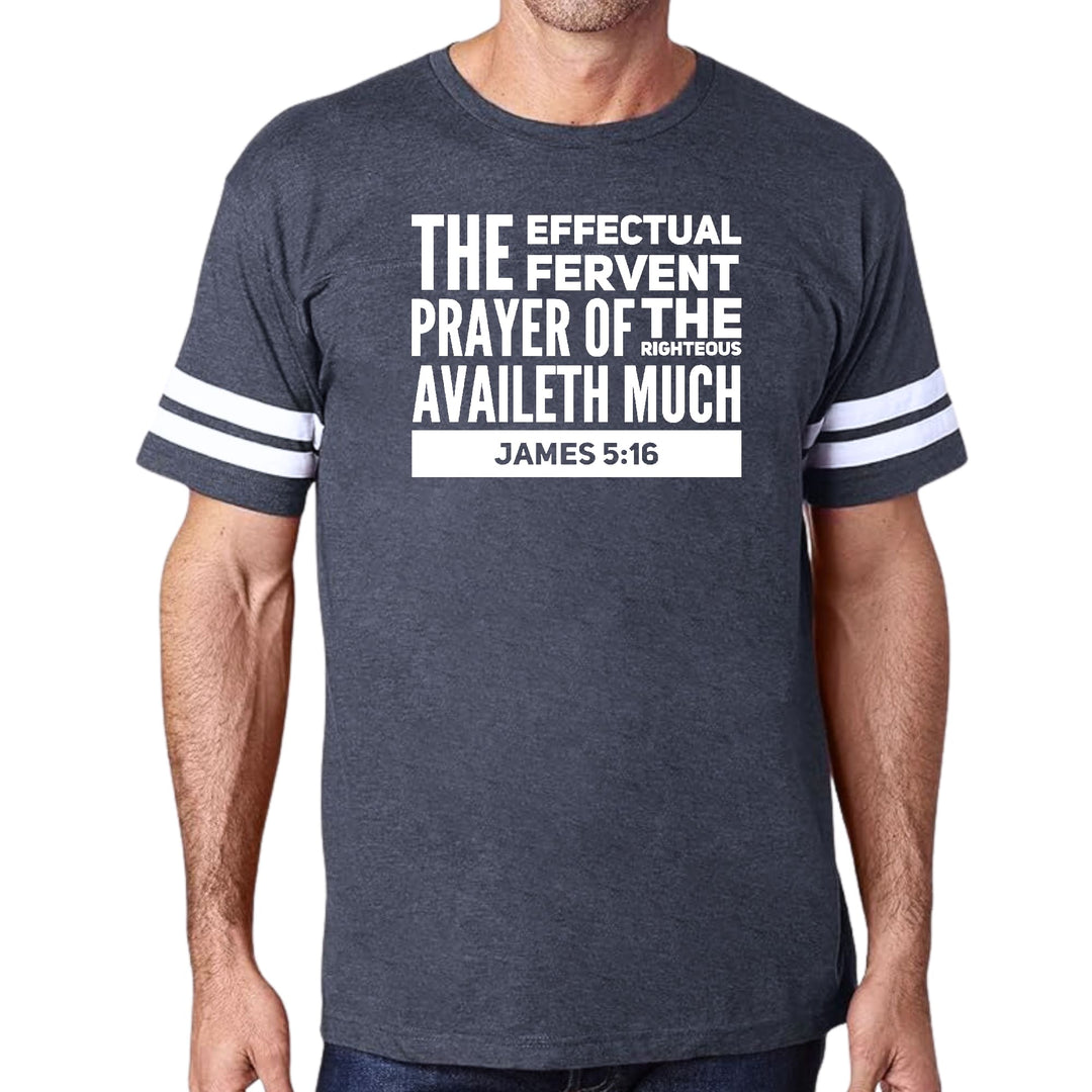 Mens Vintage Sport Graphic T-shirt the Effectual Fervent Prayer