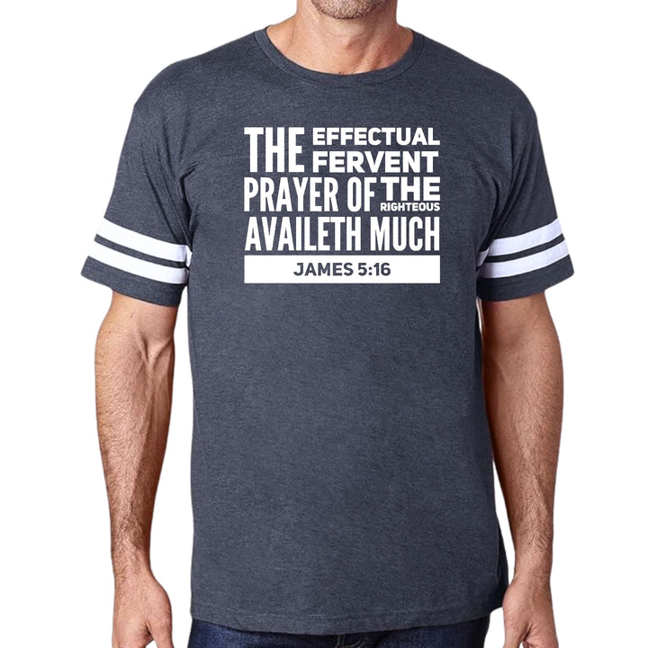 Mens Vintage Sport Graphic T-shirt the Effectual Fervent Prayer