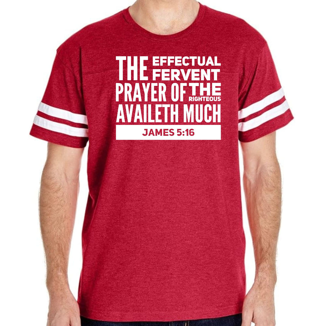 Mens Vintage Sport Graphic T-shirt the Effectual Fervent Prayer