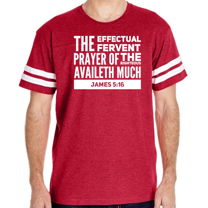 Mens Vintage Sport Graphic T-shirt the Effectual Fervent Prayer
