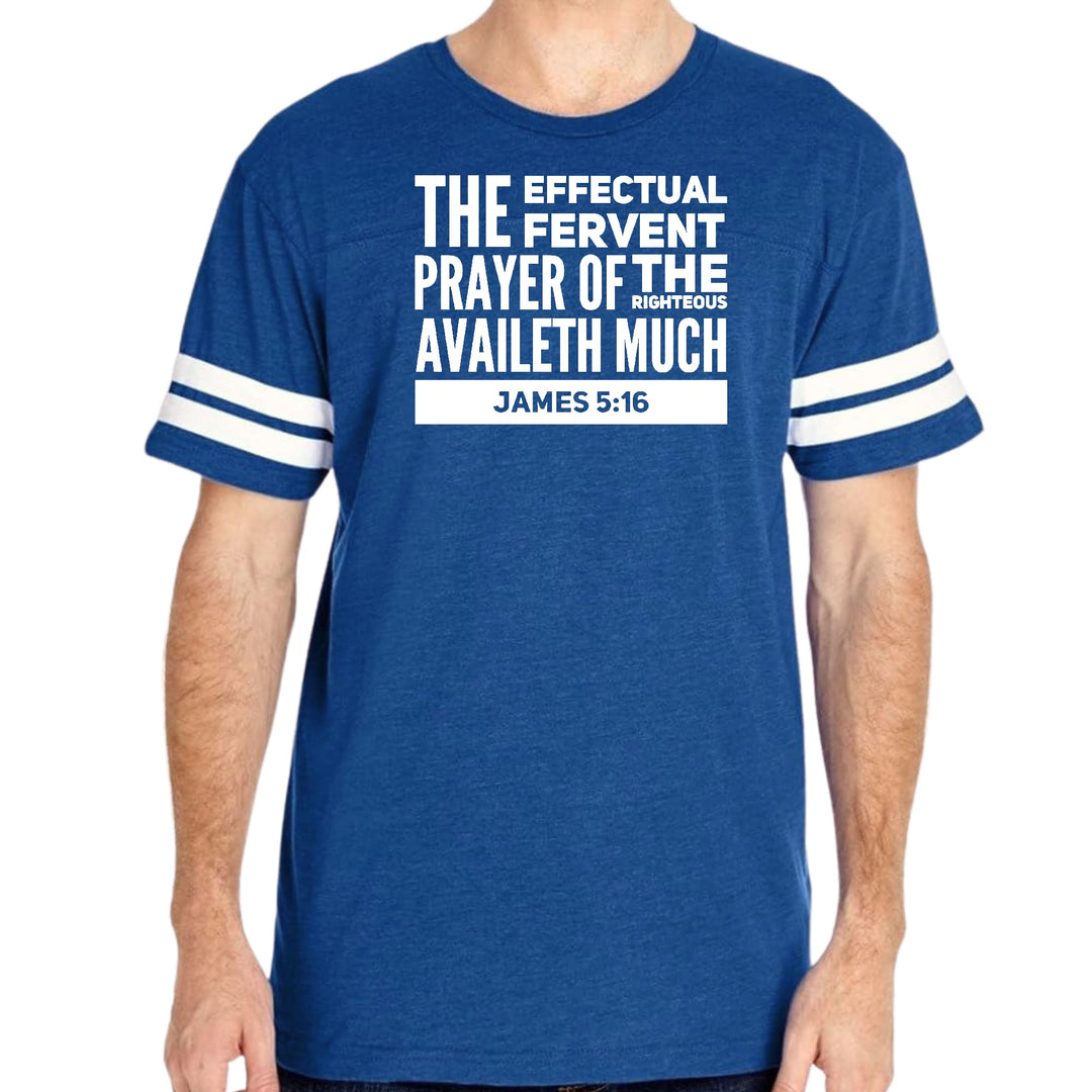 Mens Vintage Sport Graphic T-shirt the Effectual Fervent Prayer