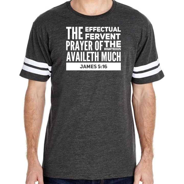 Mens Vintage Sport Graphic T-shirt the Effectual Fervent Prayer