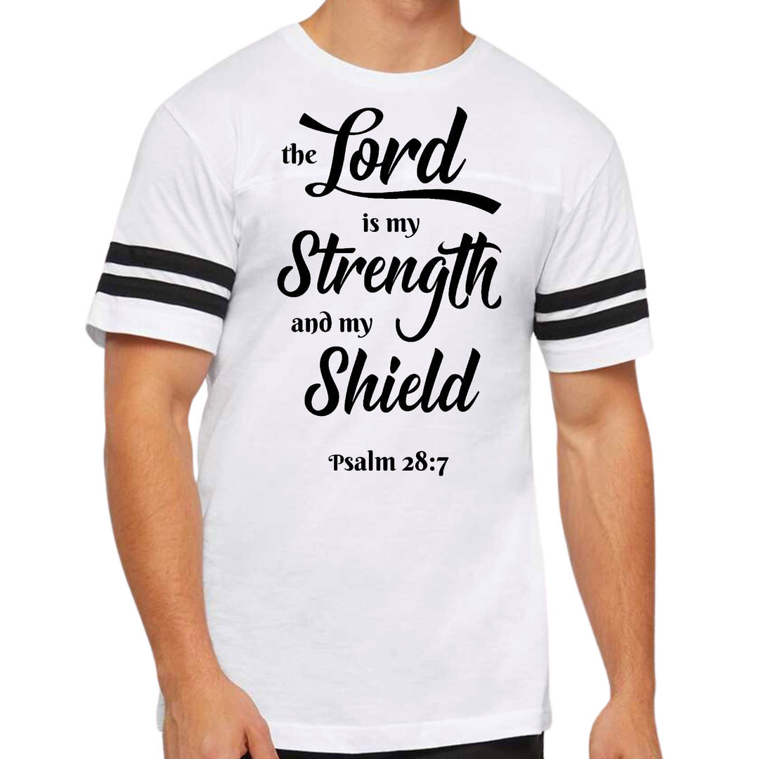 Mens Vintage Sport Graphic T-shirt the Lord is my Strength