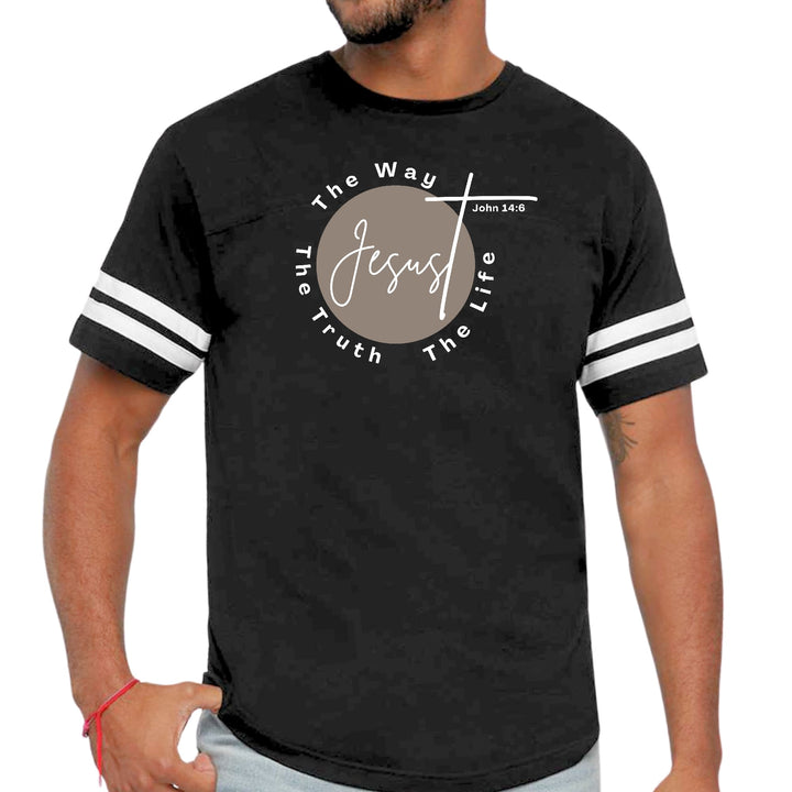 Mens Vintage Sport Graphic T-shirt the Truth the Way the Life