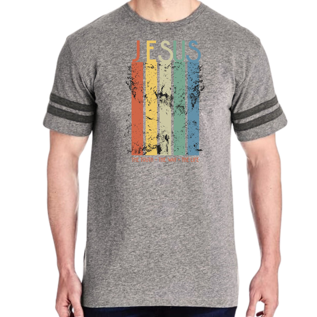 Mens Vintage Sport Graphic T-shirt the Truth the Way the Life