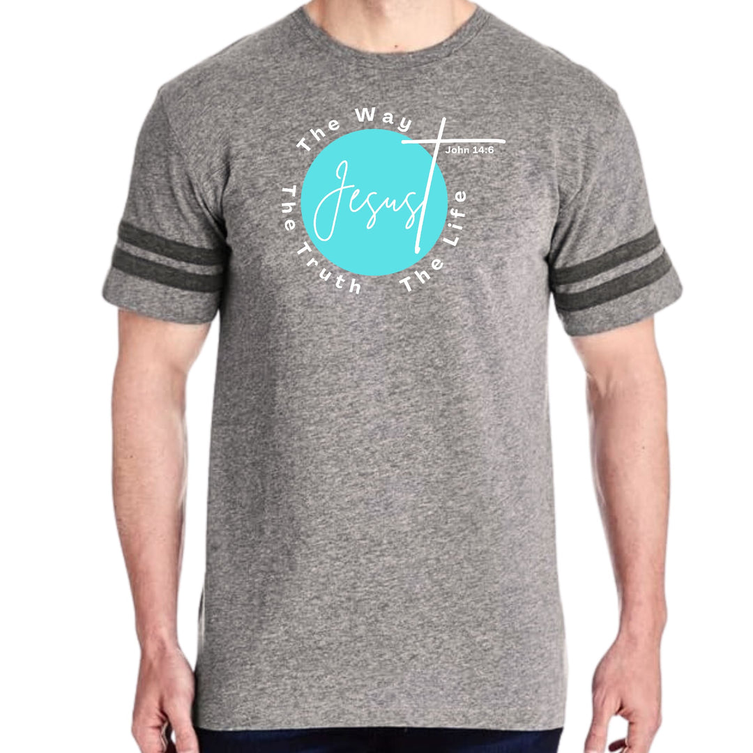 Mens Vintage Sport Graphic T-shirt the Truth the Way the Life
