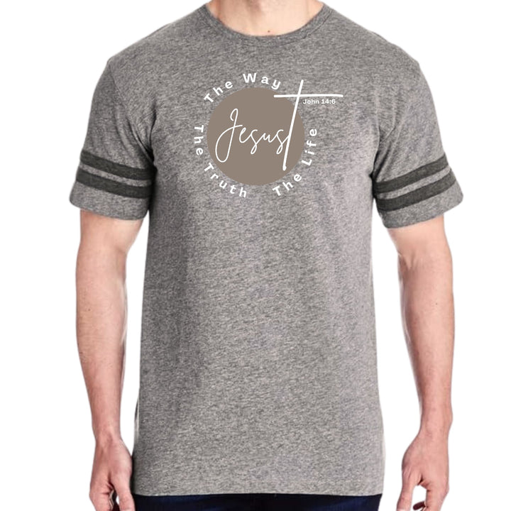 Mens Vintage Sport Graphic T-shirt the Truth the Way the Life