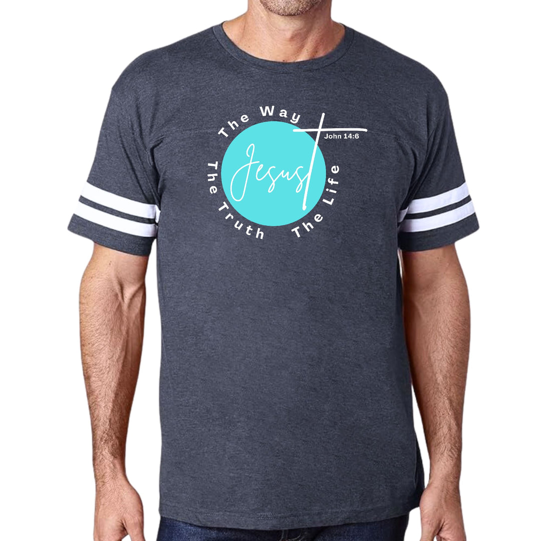 Mens Vintage Sport Graphic T-shirt the Truth the Way the Life