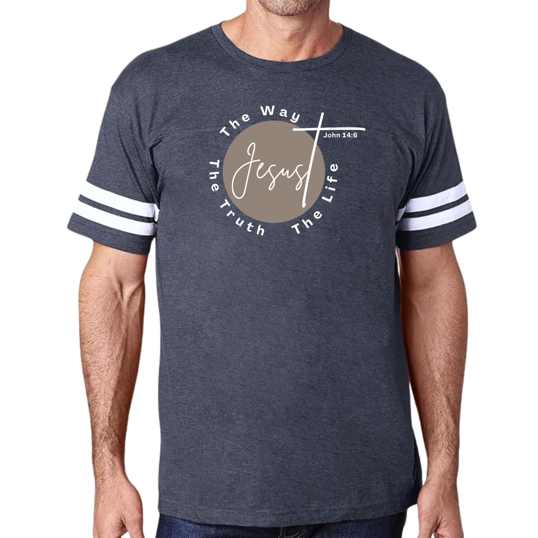 Mens Vintage Sport Graphic T-shirt the Truth the Way the Life