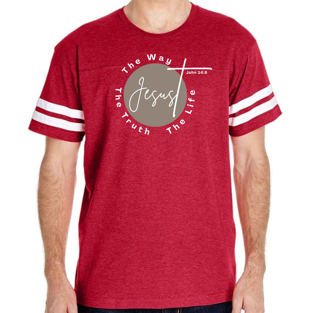 Mens Vintage Sport Graphic T-shirt the Truth the Way the Life