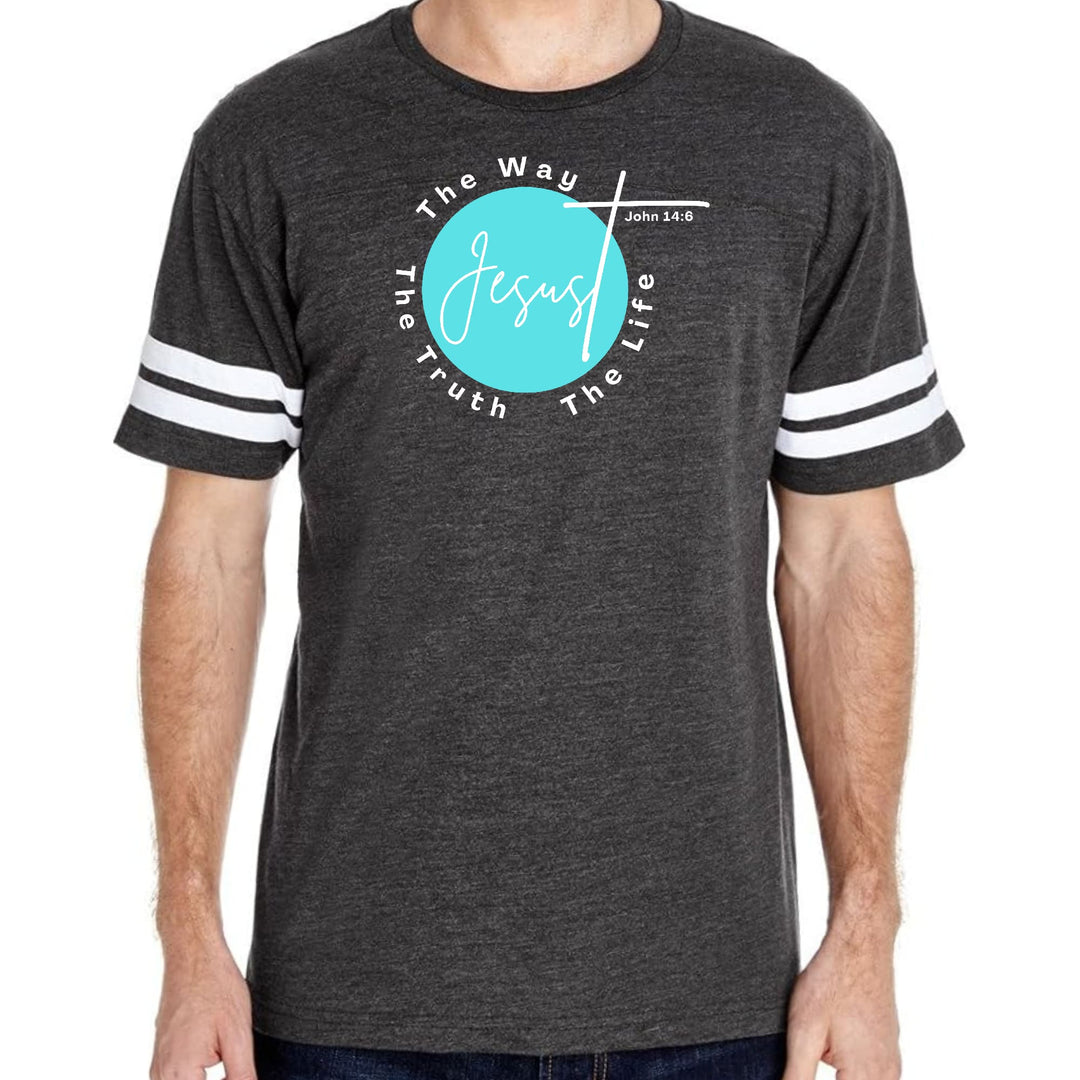 Mens Vintage Sport Graphic T-shirt the Truth the Way the Life
