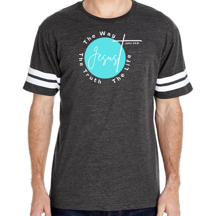 Mens Vintage Sport Graphic T-shirt the Truth the Way the Life