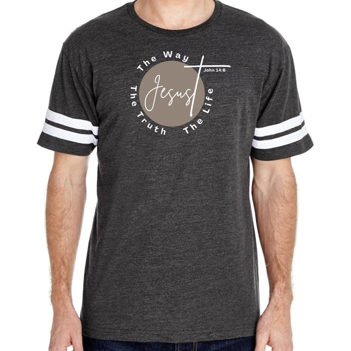 Mens Vintage Sport Graphic T-shirt the Truth the Way the Life