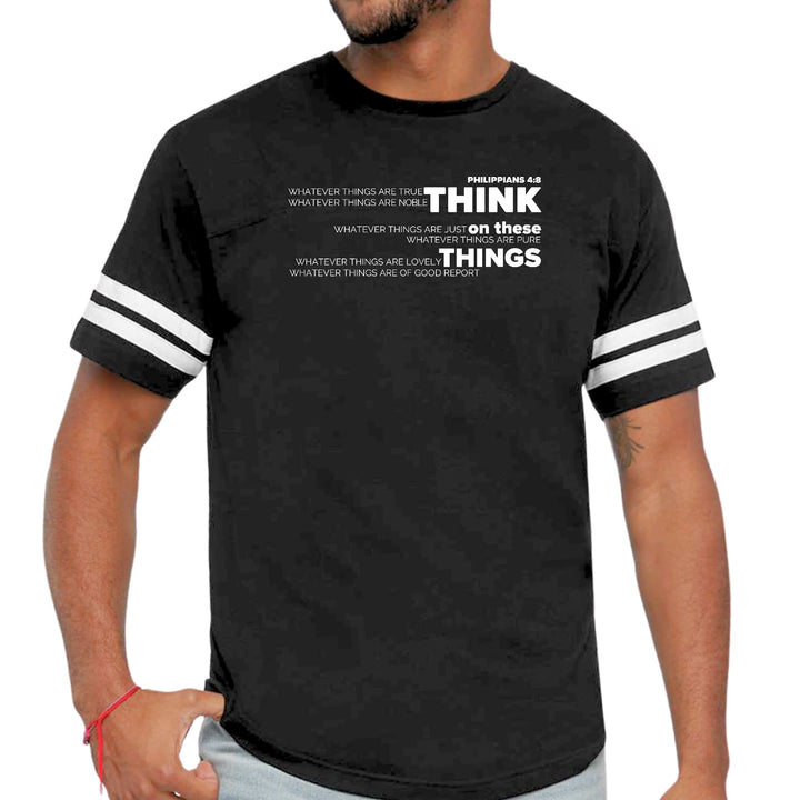 Mens Vintage Sport Graphic T-shirt Think on these Things