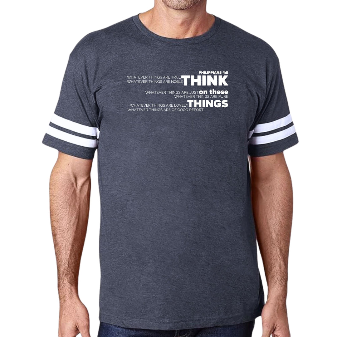Mens Vintage Sport Graphic T-shirt Think on these Things