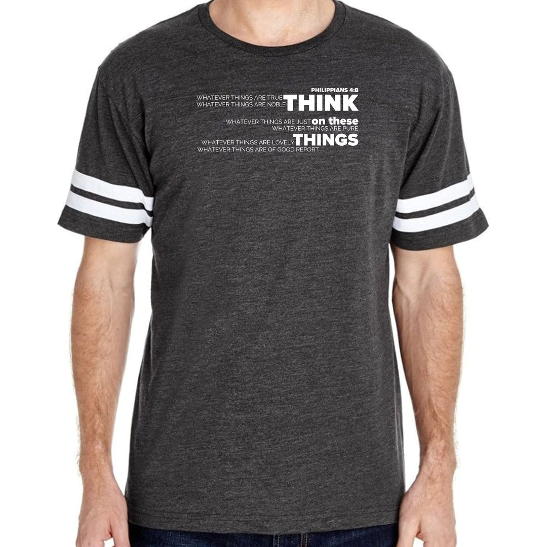 Mens Vintage Sport Graphic T-shirt Think on these Things