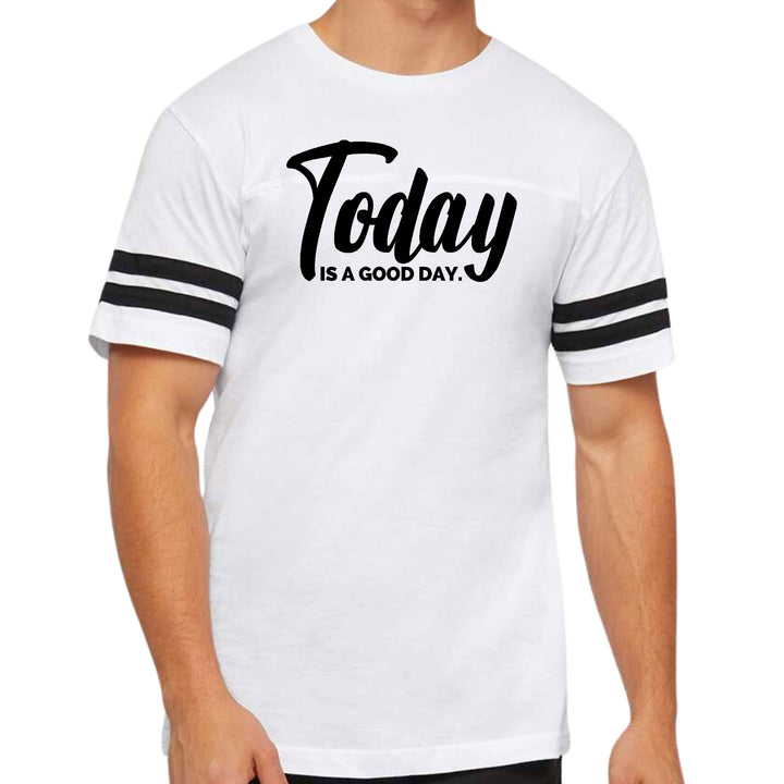 Mens Vintage Sport Graphic T-shirt Today is a Good Day Black