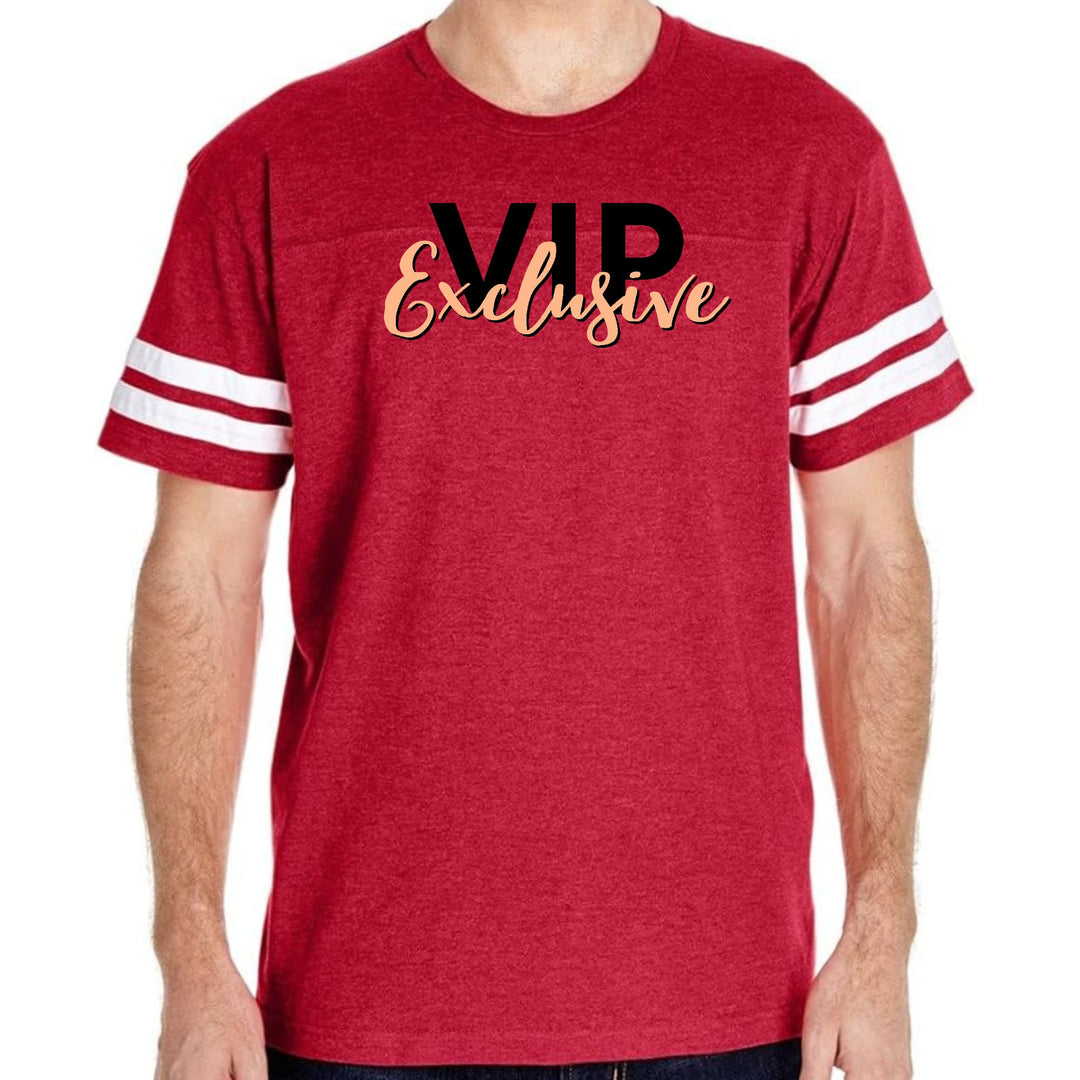 Mens Vintage Sport Graphic T-shirt Vip Exclusive Black and Beige