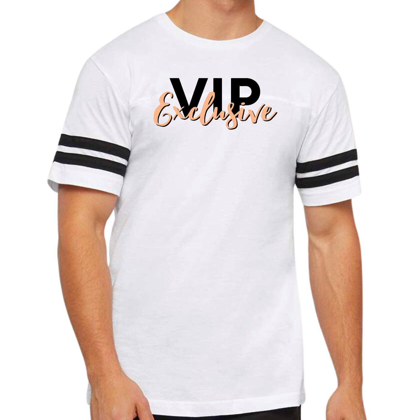 Mens Vintage Sport Graphic T-shirt Vip Exclusive Black And Beige - Mens