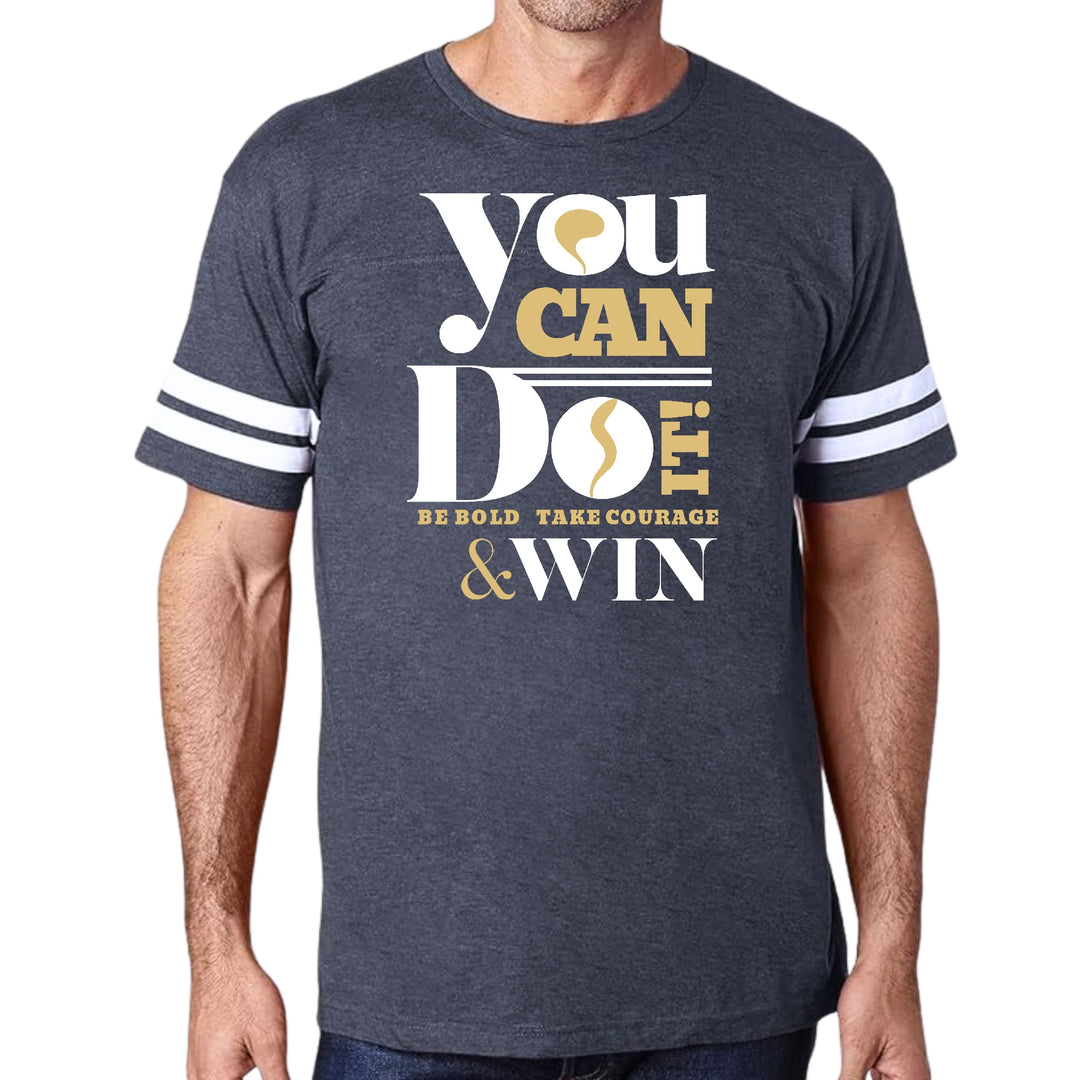 Mens Vintage Sport Graphic T-shirt you can do it - be Bold Take
