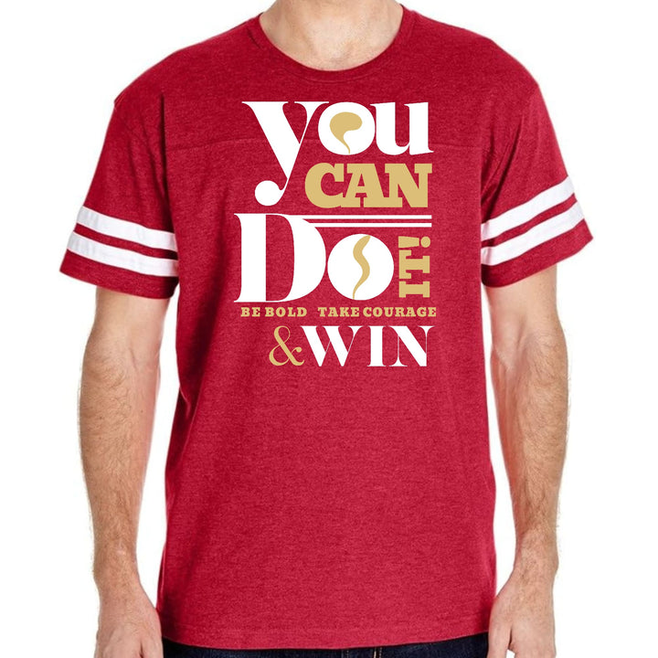 Mens Vintage Sport Graphic T-shirt you can do it - be Bold Take