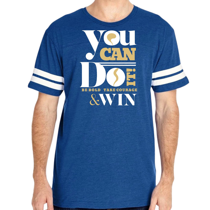 Mens Vintage Sport Graphic T-shirt you can do it - be Bold Take