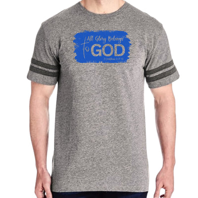 Mens Vintage Sport T-shirt All Glory Belongs To God Christian - Mens | T-Shirts