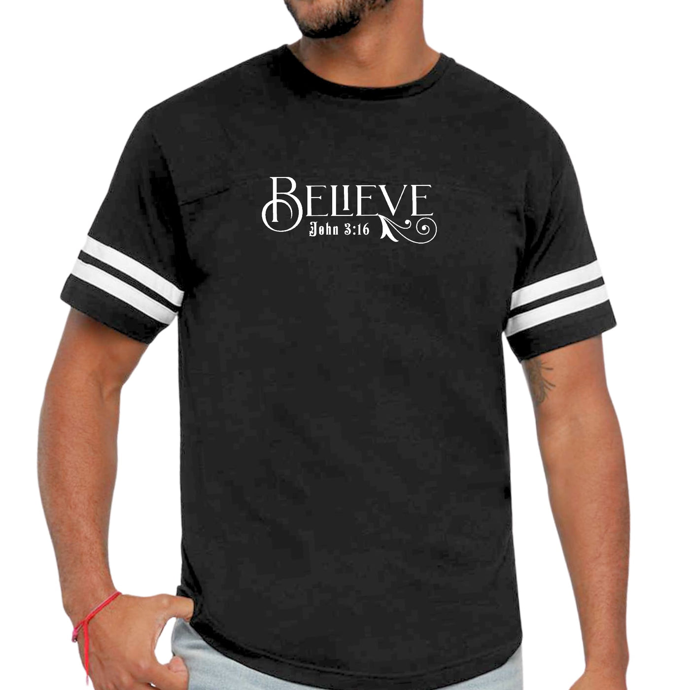 Mens Vintage Sport T-shirt Believe John 3:16 - Mens | T-Shirts | Vintage Sport