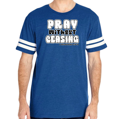 Mens Vintage Sport T-shirt Pray Without Ceasing Inspirational - Mens | T-Shirts