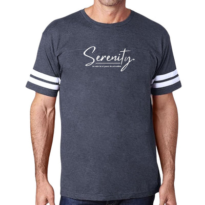 Mens Vintage Sport T-shirt Serenity - Be Calm Be At Peace Be - Mens | T-Shirts