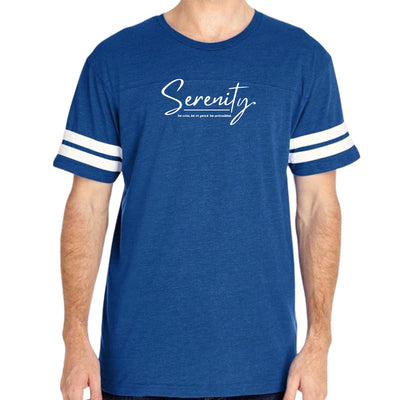 Mens Vintage Sport T-shirt Serenity - Be Calm Be At Peace Be - Mens | T-Shirts