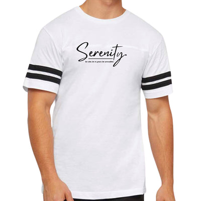 Mens Vintage Sport T-shirt Serenity - Be Calm Be At Peace