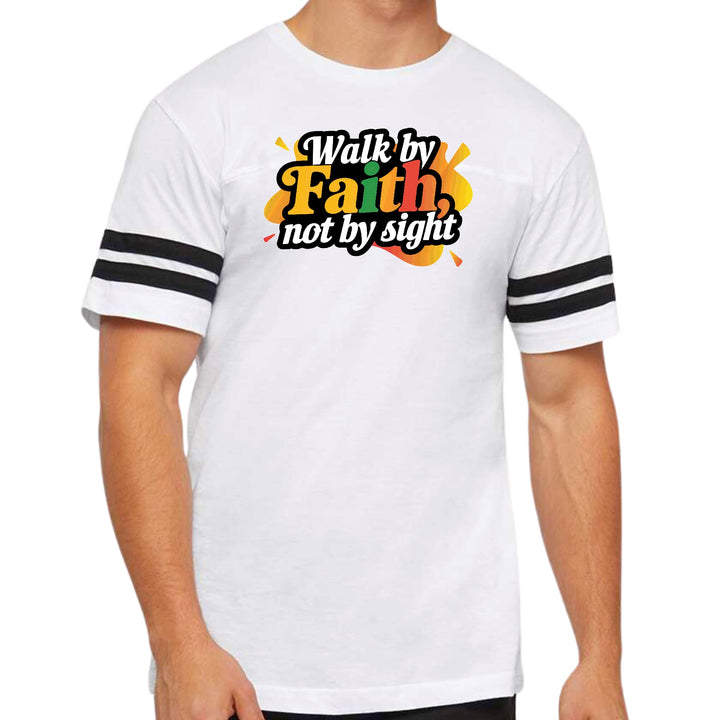 Mens Vintage Sport T-shirt Walk by Faith - not by Sight - Mens/T-Shirts/Vintage