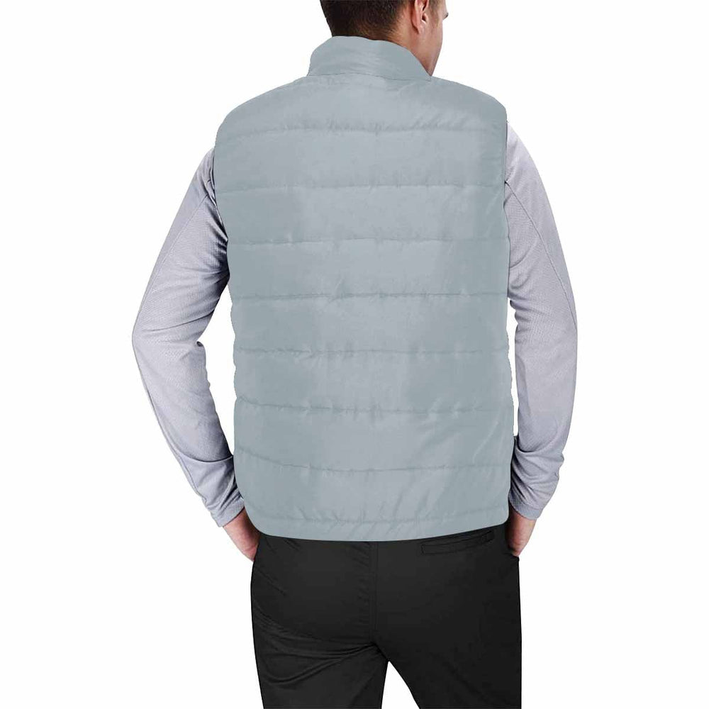 Misty Blue Gray Mens Padded Vest - Mens | Vests