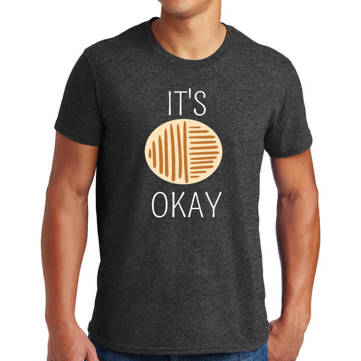 Mens Graphic T-Shirt Say It Soul, Its Okay - Dark Grey Heather