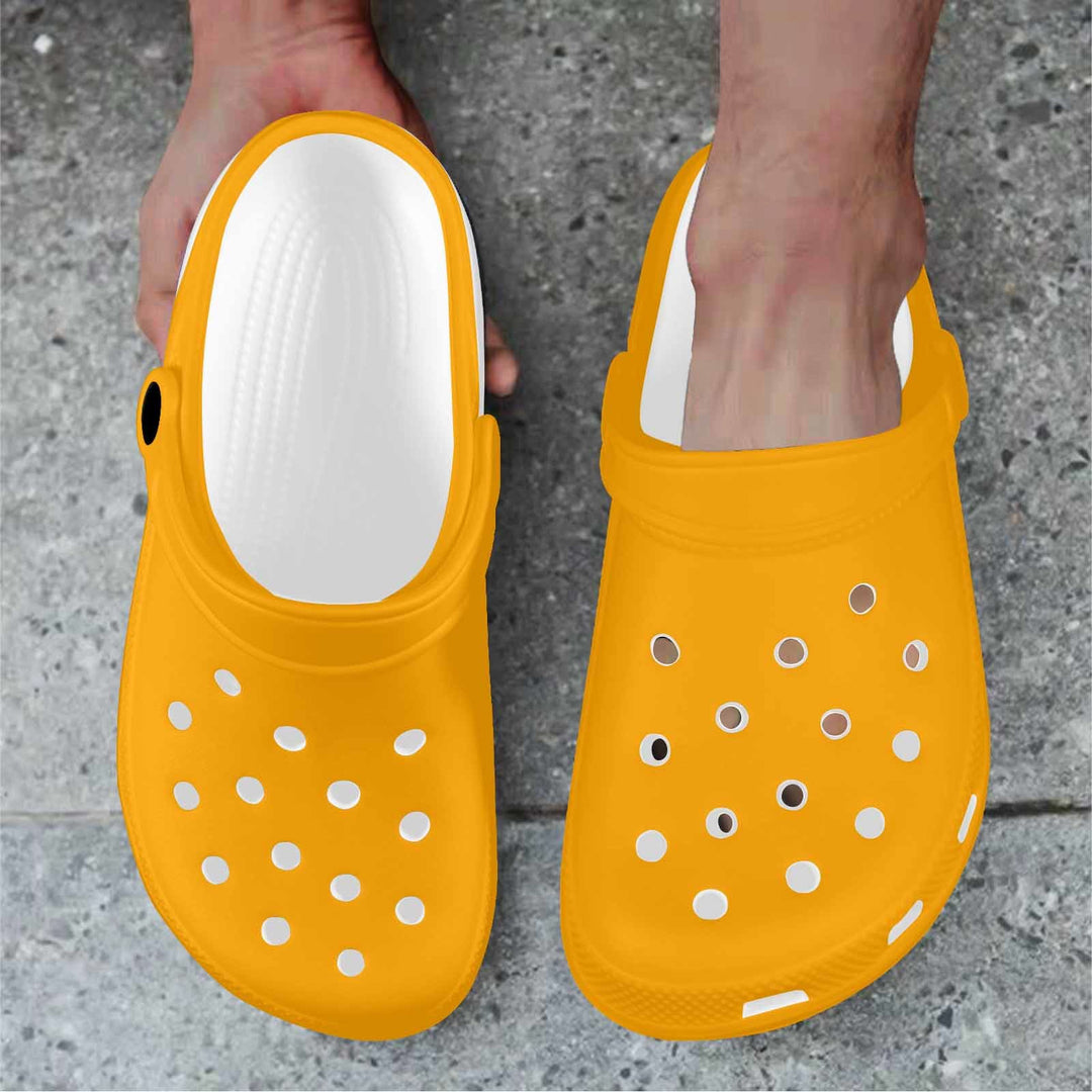 Orange Custom Print Adults Clogs - Unisex | Clogs | Adults