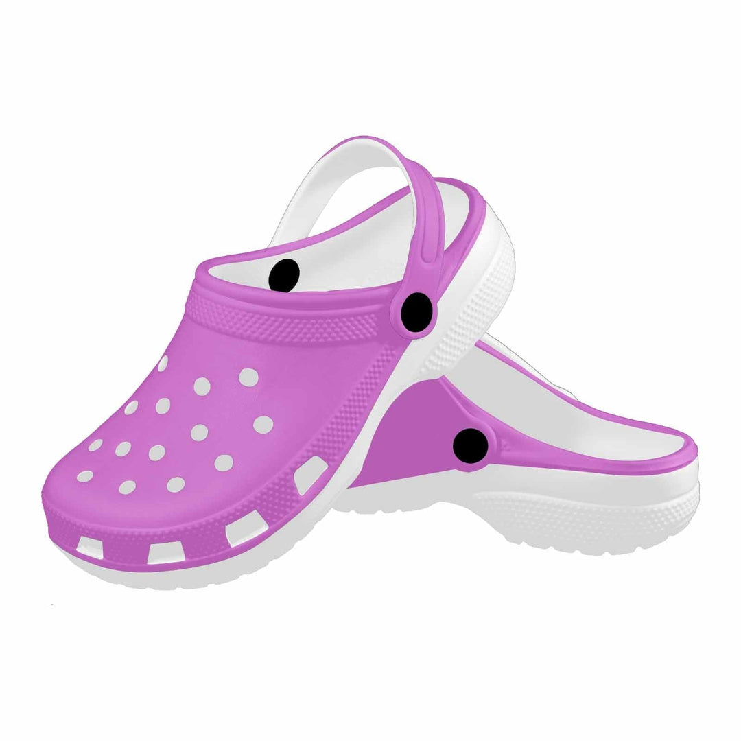 Orchid Purple Custom Print Adults Clogs - Unisex | Clogs | Adults