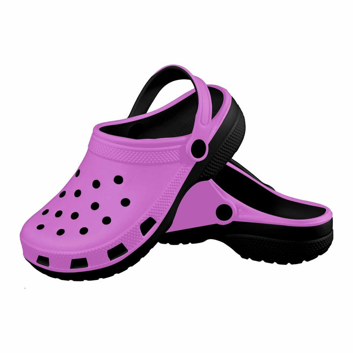 Orchid Purple Custom Print Adults Clogs - Unisex | Clogs | Adults