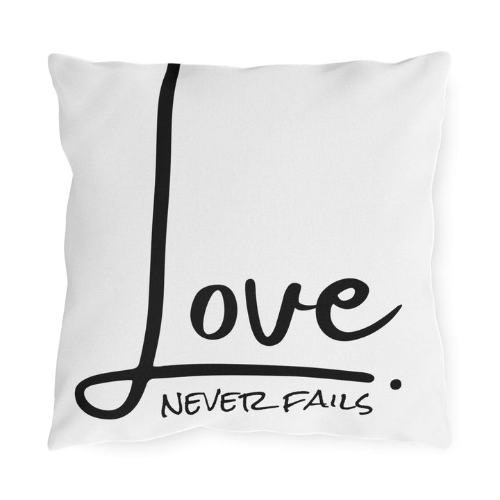 Decorative Throw Pillow Cover Love Never Fails - Decorative | Throw Pillows