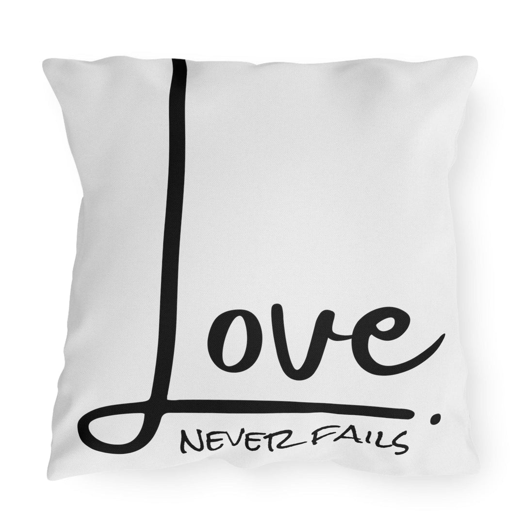 Decorative Throw Pillow Cover Love Never Fails - Decorative | Throw Pillows